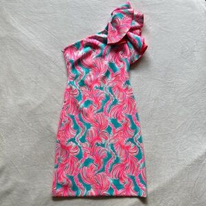 Floral One-Shoulder Dress